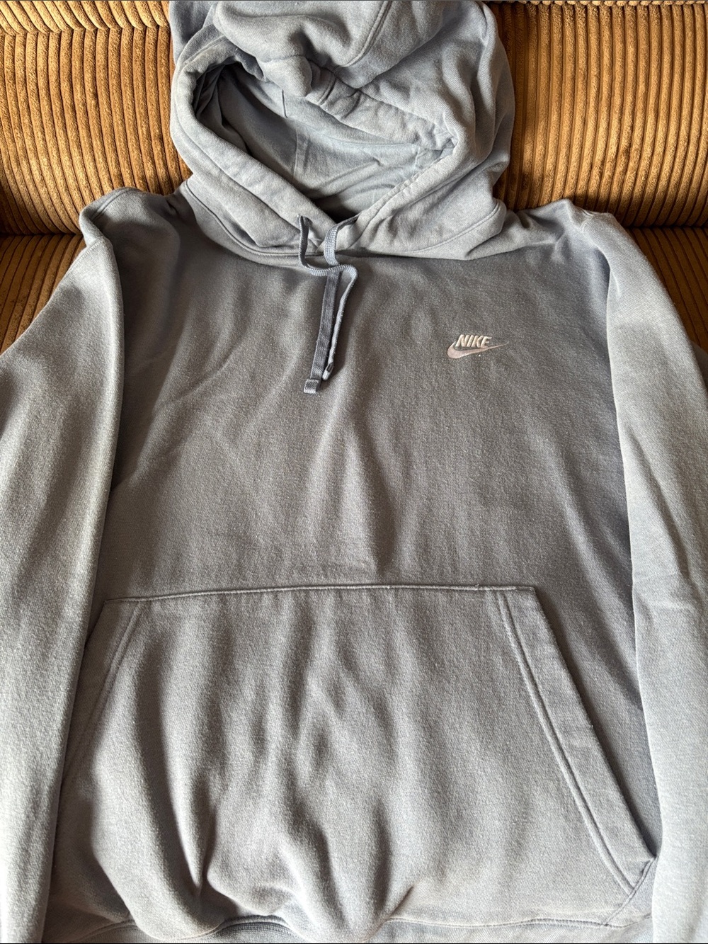 Nike Men’s Light teal grayish blue colorHooded Pullover Sweatshirt